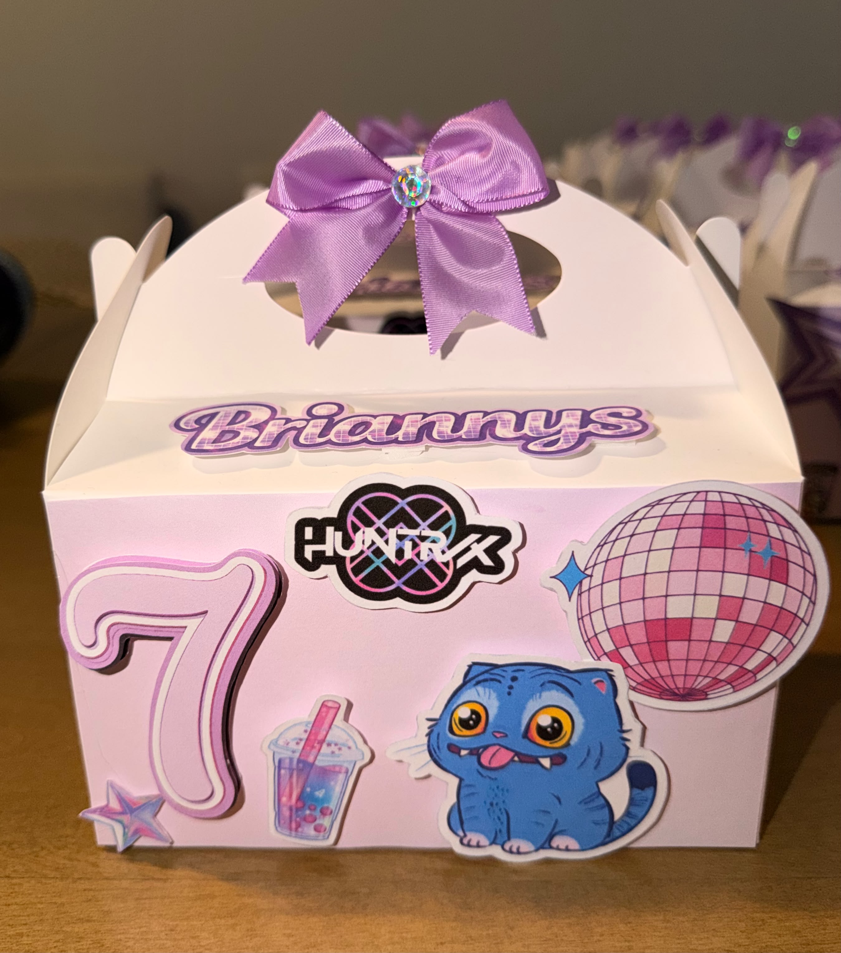 Caja temática personalizada de Confeti